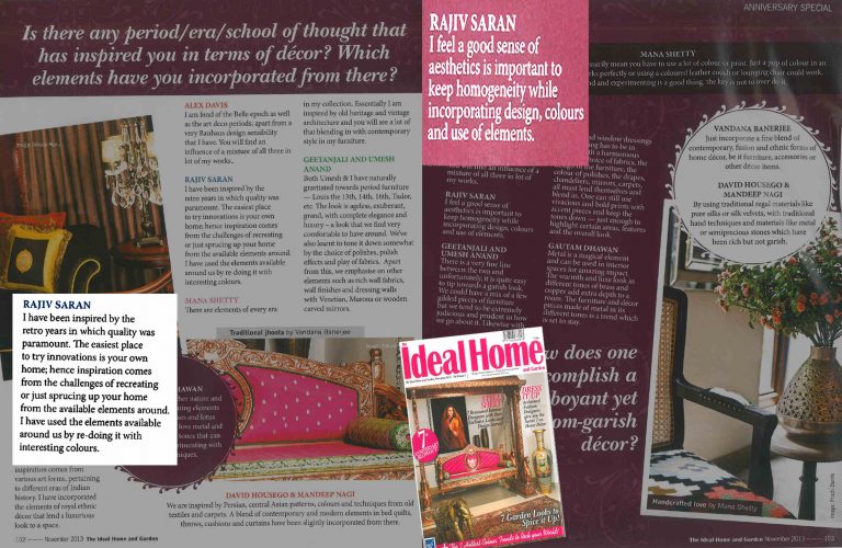 Read more about the article IDEAL HOME ANNIVERSARY SPECIAL 2013