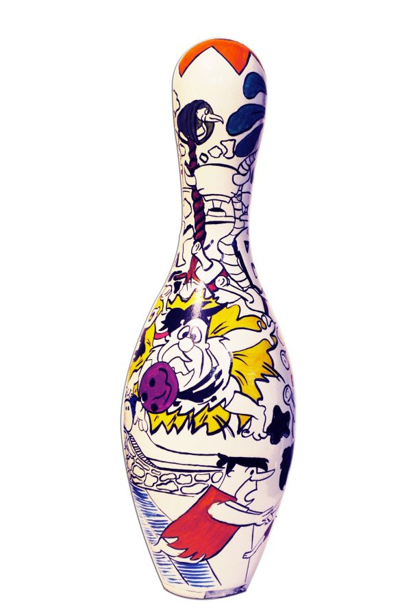 bowling pin chess bowled Flintstones