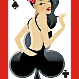 Home décor wall art poster queen of spades