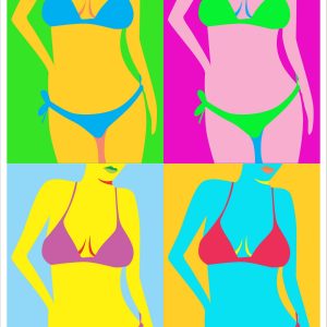 Home décor wall art poster bikini