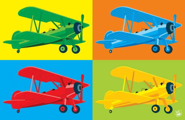 Home décor wall art poster glider wright brothers