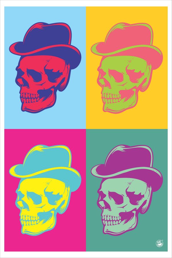 Home décor wall art poster skull