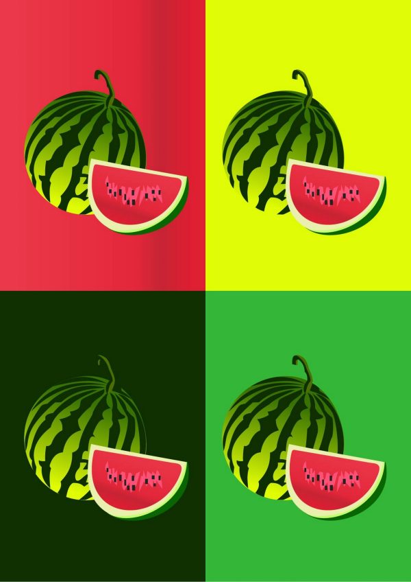 Home décor wall art poster watermelon