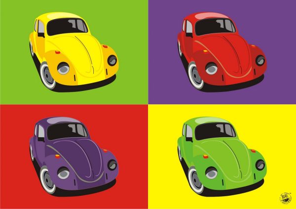 Home décor wall art poster volkswagon beetle
