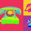 Home décor wall art poster telephone