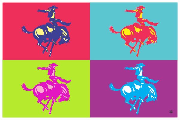 Home décor wall art poster jokey rodeo II