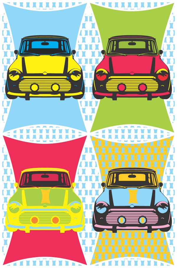 Home décor wall art poster mini cooper