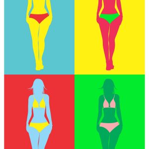 Home décor wall art poster bikini