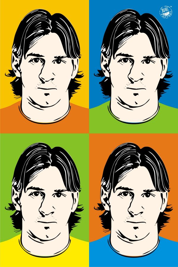 Home décor wall art poster lionel messi