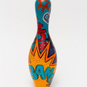 Home décor bowling pin pop