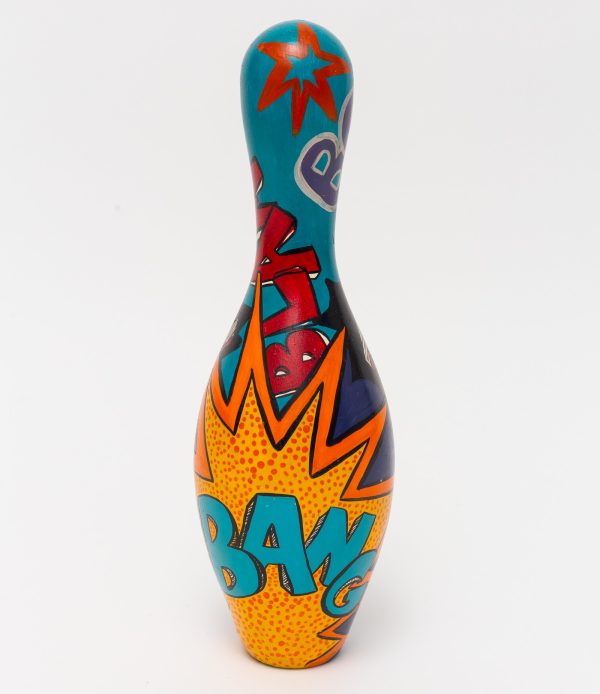 Home décor bowling pin pop