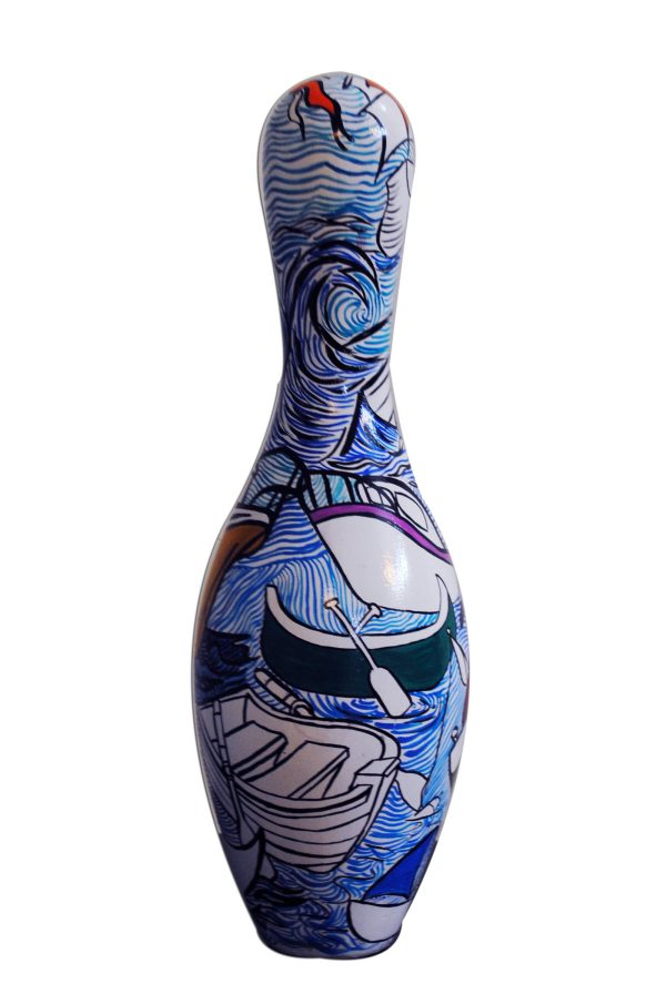 Home décor bowling pin pop