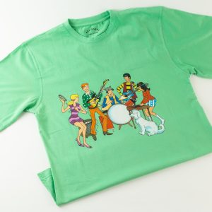 Handpainted tshirt Archies fashion Band music